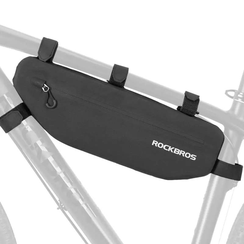 ROCKBROS Bolsa de Cuadro de Bicicleta, Impermeable, Bolsa Triangular de Tubo Superior