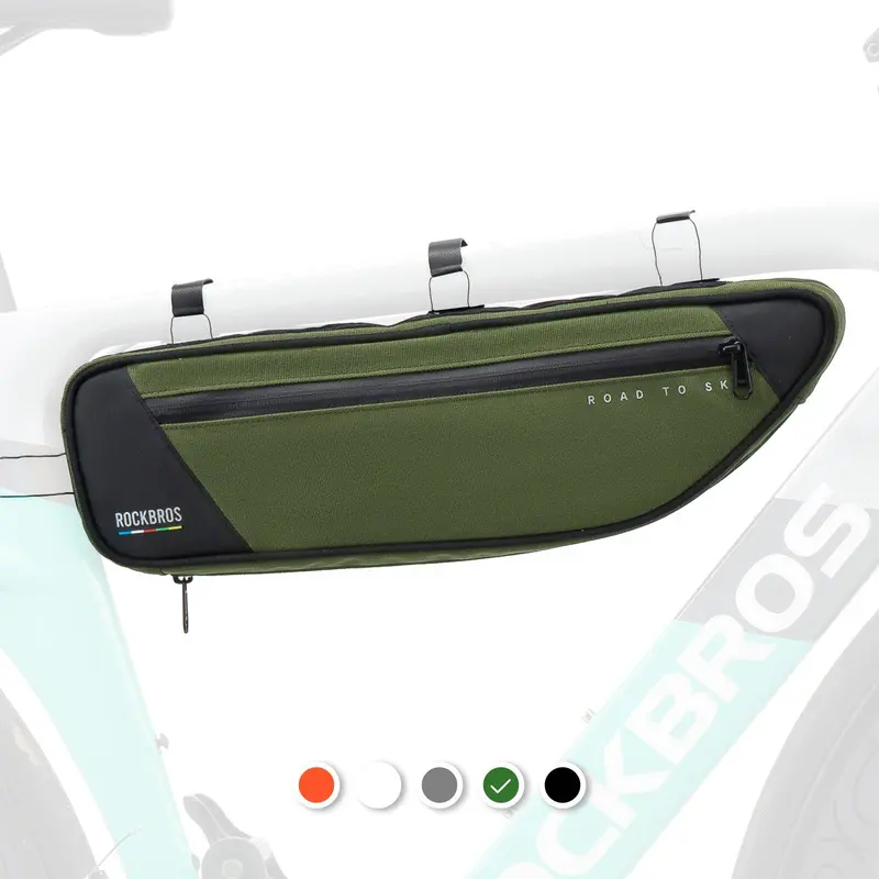 ROCKBROS Bolsa de Cuadro de Bicicleta Road-to-Sky, Bolsa Triangular Reflectante Impermeable