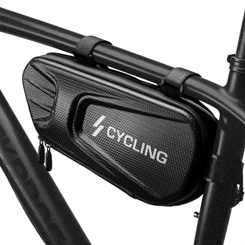 ROCKBROS Bolsa de Cuadro para Bicicleta Impermeable 1.5L, Bolsa Triangular de Gran Capacidad