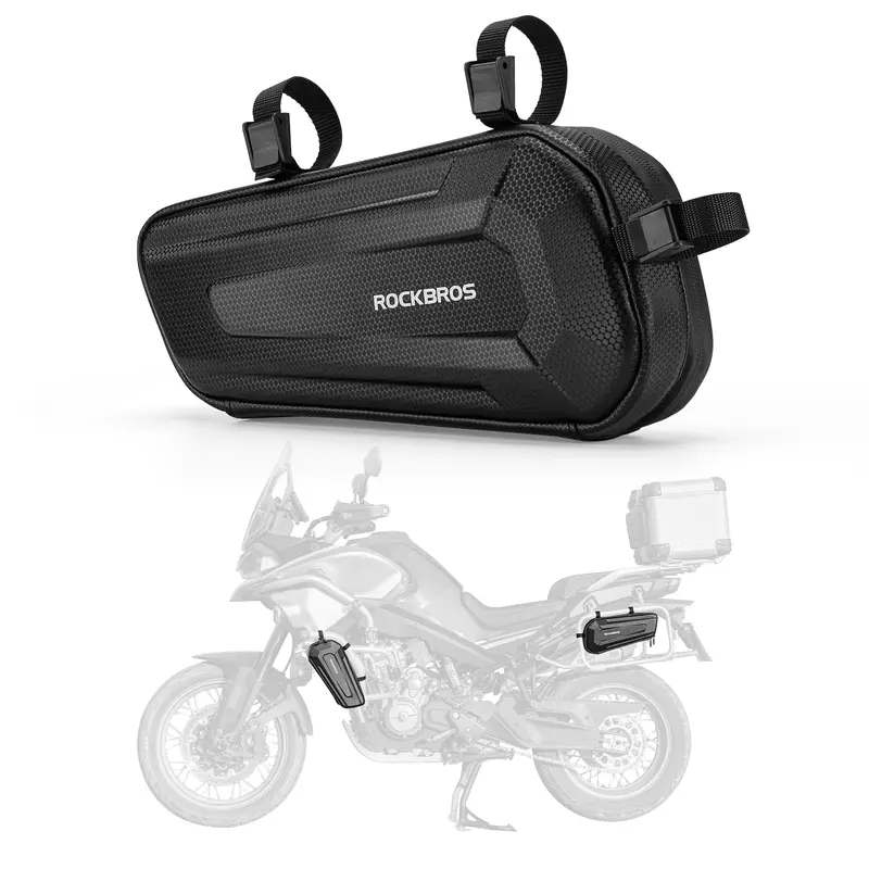 ROCKBROS Bolsa de Cuadro para Moto Multifuncional Impermeable, Bolsa Triangular