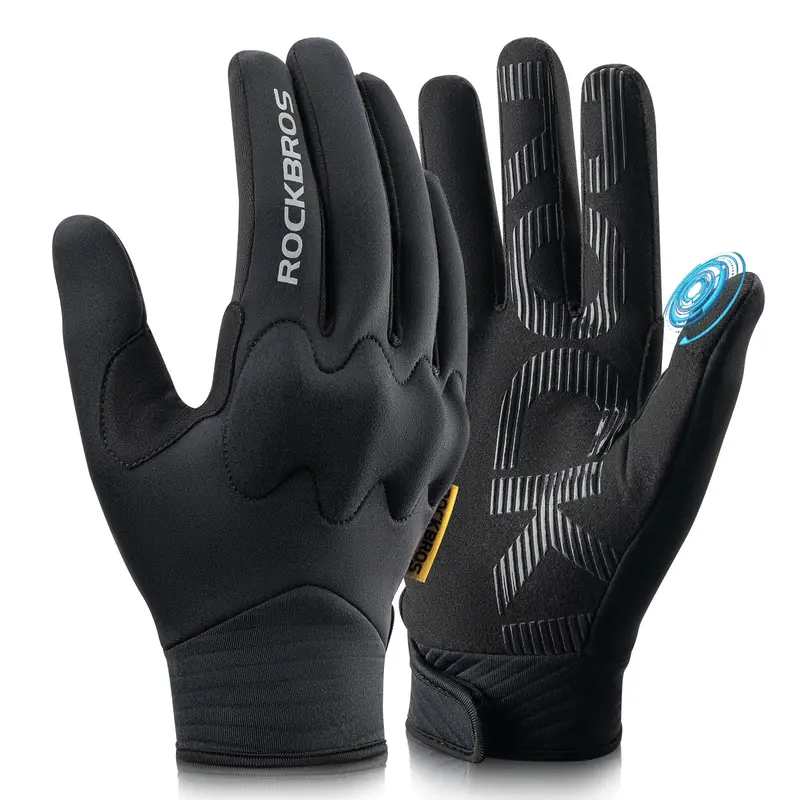 ROCKBROS Ciclismo guantes a prueba de viento