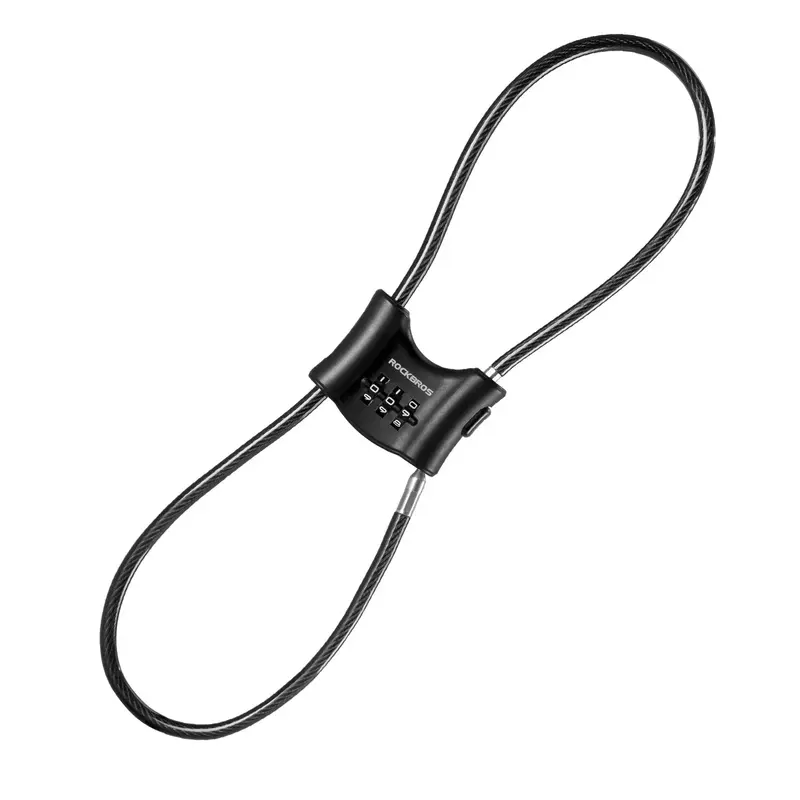 ROCKBROS Cierre de bicicleta con cable de acero de 5.5 mm