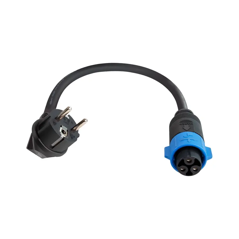 Schuko (Type E/F) 16A — Quick-Switch Adapter for the PC200 Pro 7K4