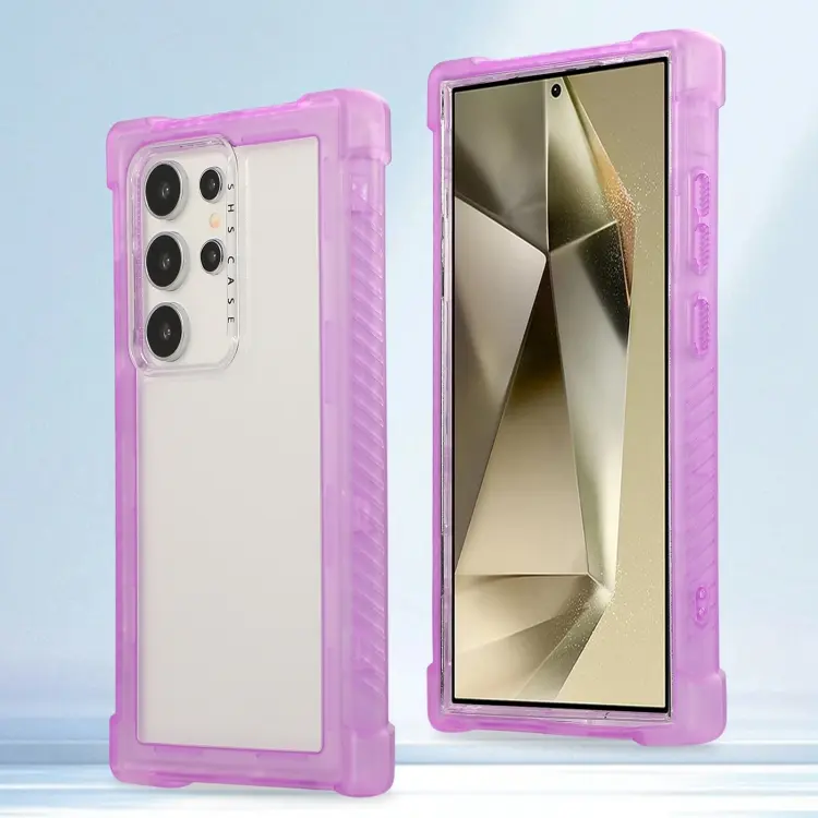 Transparent Matte TPU Hybrid PC 3-in-1 Phone Case