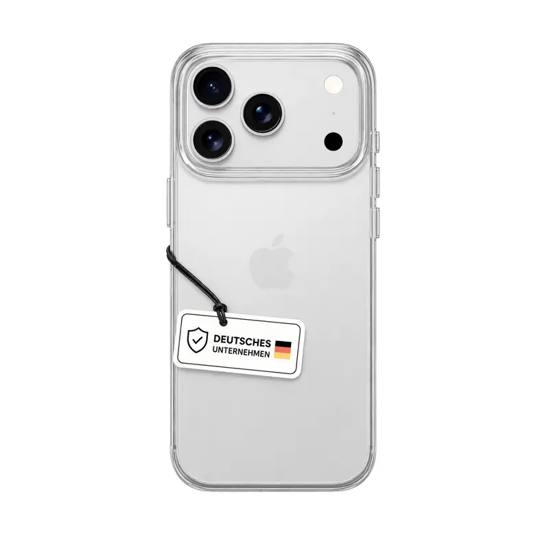 Transparente Hülle für iPhone mit Displayschutz
