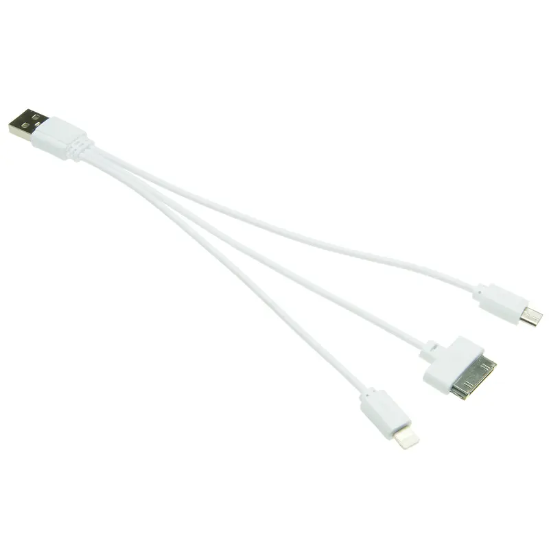 Universal 4in1 Ladekabel Stecker Micro-USB passend für iPhone iPad Samsung