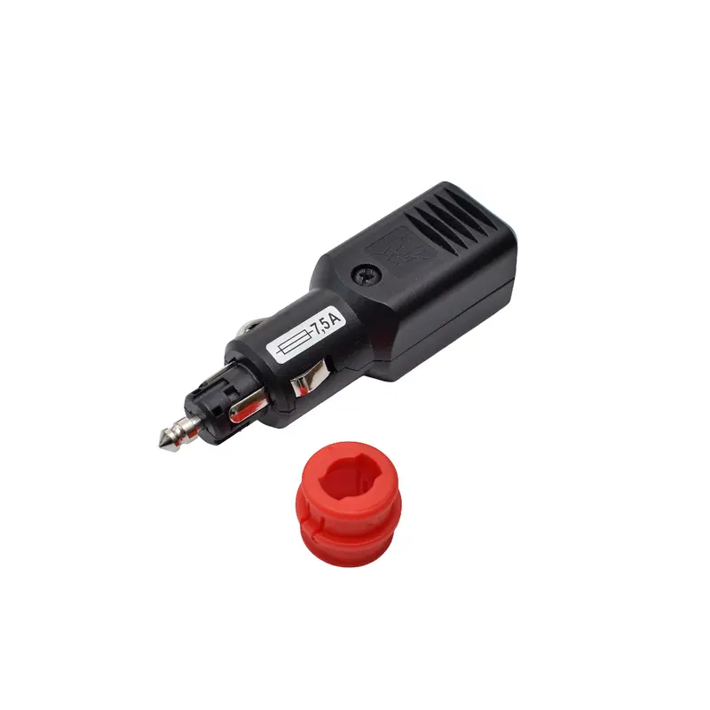 Universalstecker Zigarettenanzünder SAE J563 DIN 4165 mit LED und Sicherung