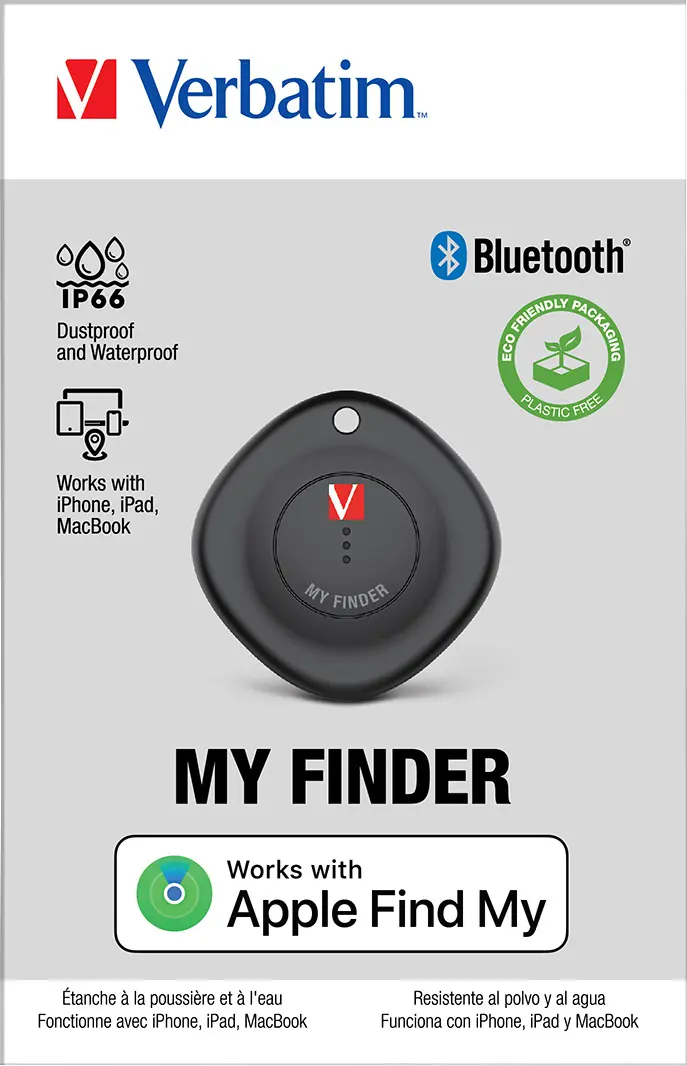 VERBATIM Tracker, My Finder, MYF-01, schwarz