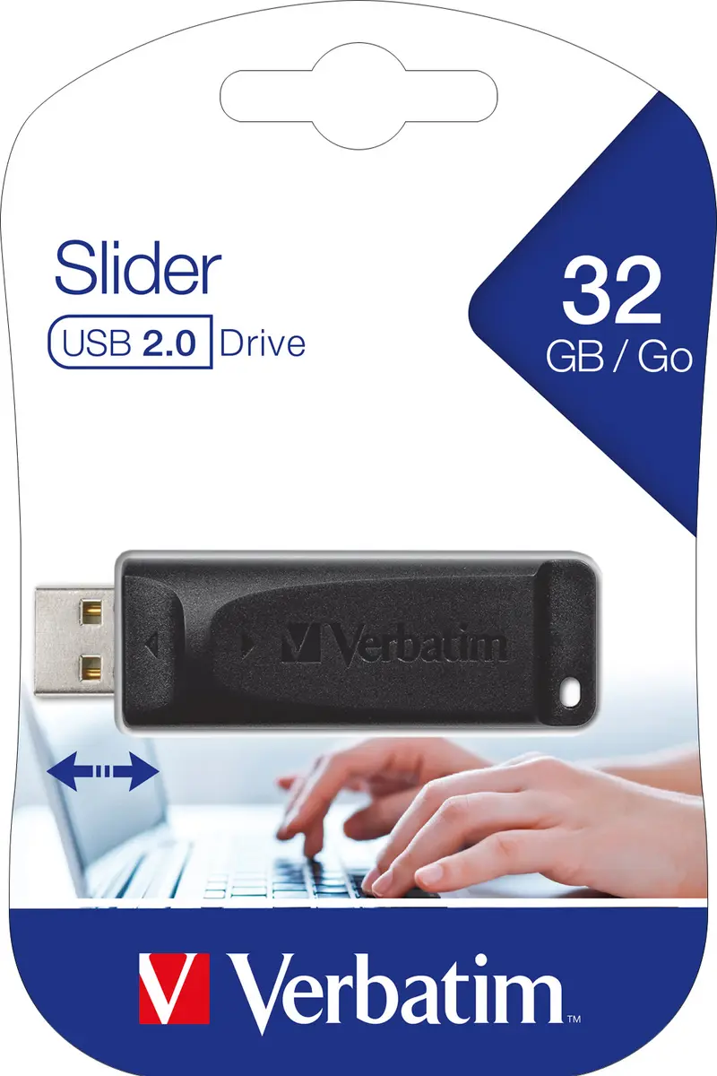VERBATIM USB 2.0 Stick 32GB, Slider