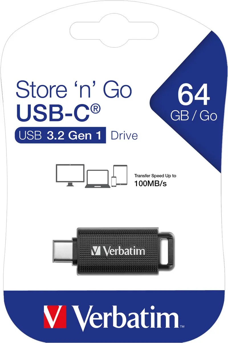 VERBATIM USB 3.2 Stick 64GB, Retractable