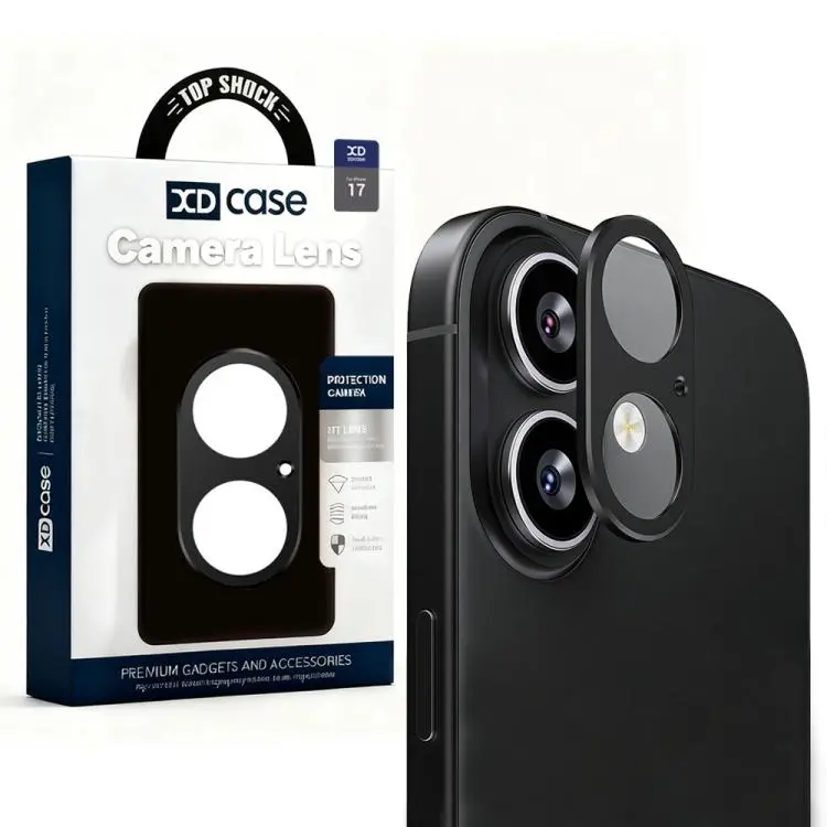 XDcase Metal Flat & Hollow Camera Lens Protector, For iPhone 17