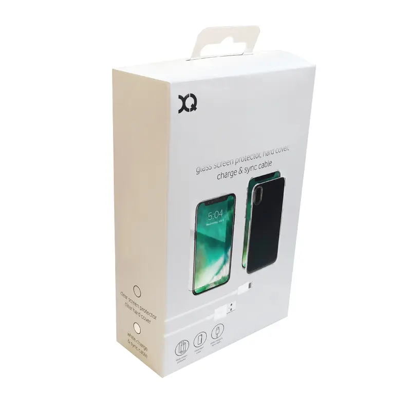 Xqisit Starter Pack für Smartphone - Folie - Case - Kabel