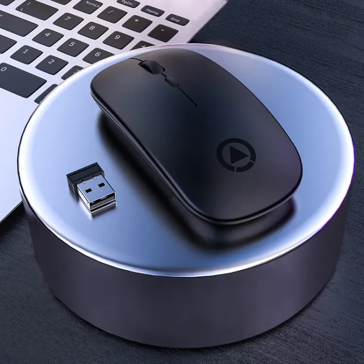 YINDIAO A2 2.4GHz 1600DPI 3-modes Adjustable Wireless Silent Mouse, Battery Powered, Battery ver.