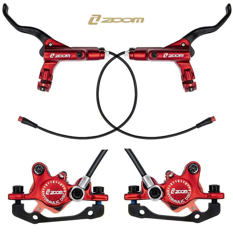 Zoom Hydraulische Bremsen Set rot